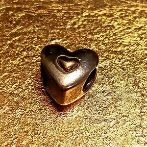 Pandora Two-tone heart charm
